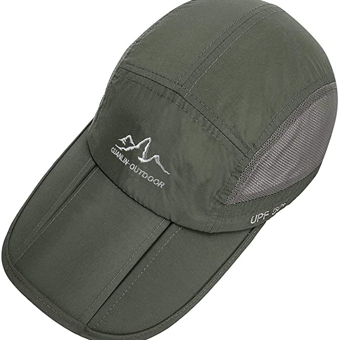 All Weather Hat - UV Protection, Waterproof, Collapsible - Omega Walk - CAP1-Army green