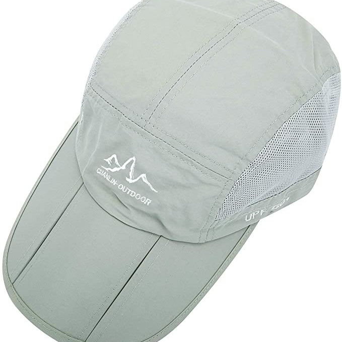 All Weather Hat - UV Protection, Waterproof, Collapsible - Omega Walk - CAP1-Grey