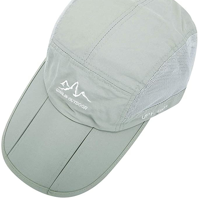 All Weather Hat - UV Protection, Waterproof, Collapsible - Omega Walk - CAP1-Grey