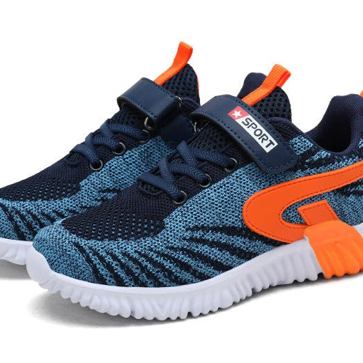 Dynamo - Fly Knit Kids' Sneakers - Omega Walk - Kid Shoes 28 Orange29