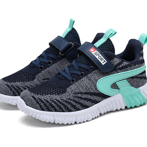 Dynamo - Fly Knit Kids' Sneakers - Omega Walk - Kid Shoes 28 Green29