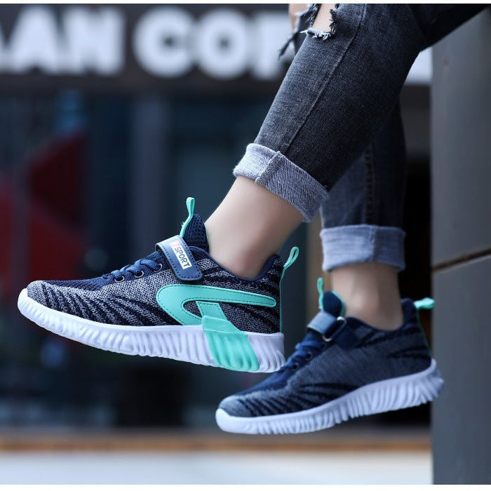 Dynamo - Fly Knit Kids' Sneakers - Omega Walk - Kid Shoes 28 Green29