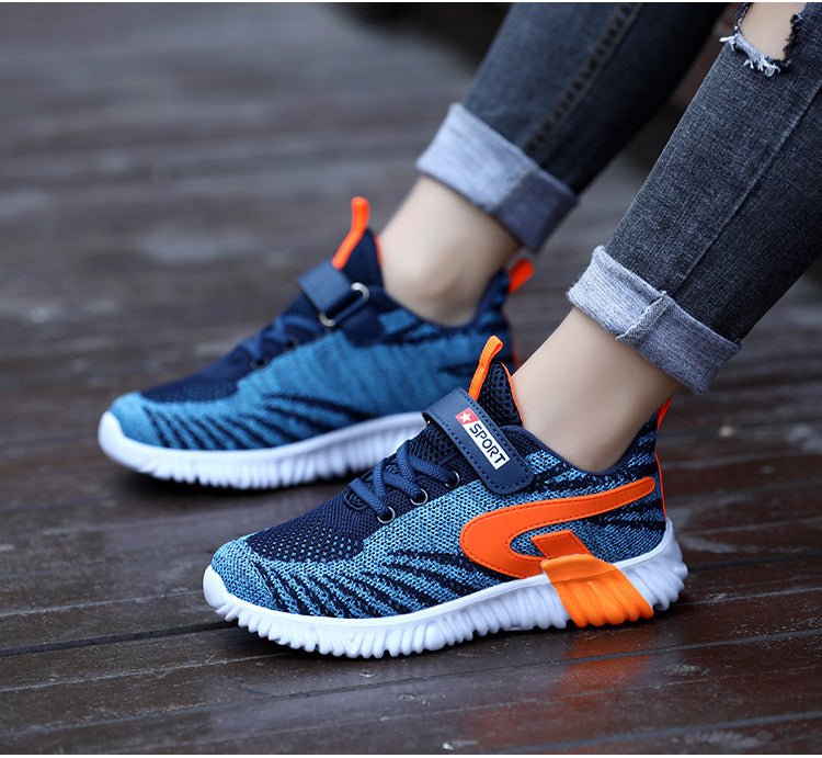 Dynamo - Fly Knit Kids' Sneakers - Omega Walk - Kid Shoes 28 Green29