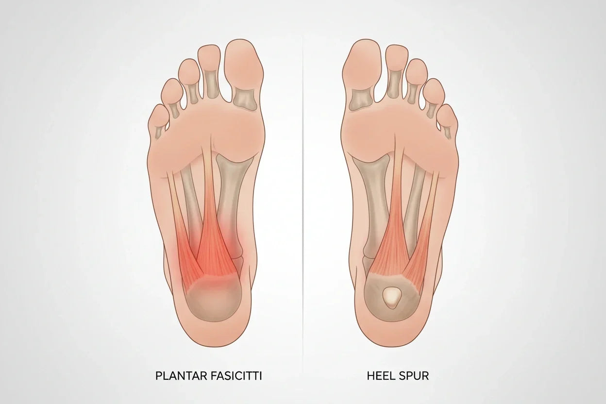 Plantar Fasciitis vs Heel Spurs: Key Differences, Symptoms & Treatment