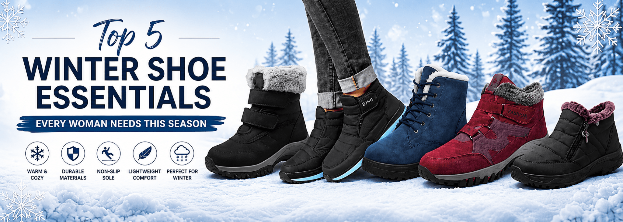 Top 5 Winter Shoe Essentials Every Woman Needs This Season - Omega Walk