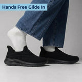 Ortho Glide - Omega Walk - M263-Black-36 - Orthopedic slip on walking shoes for all-day comfort