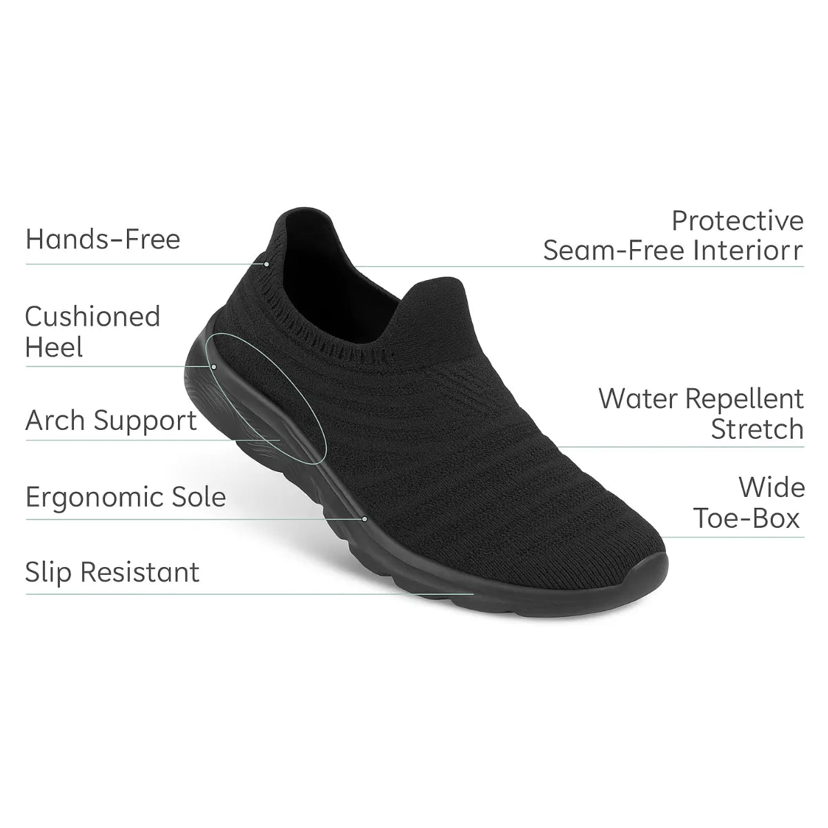 Ortho Glide - Omega Walk - M263-Black-36