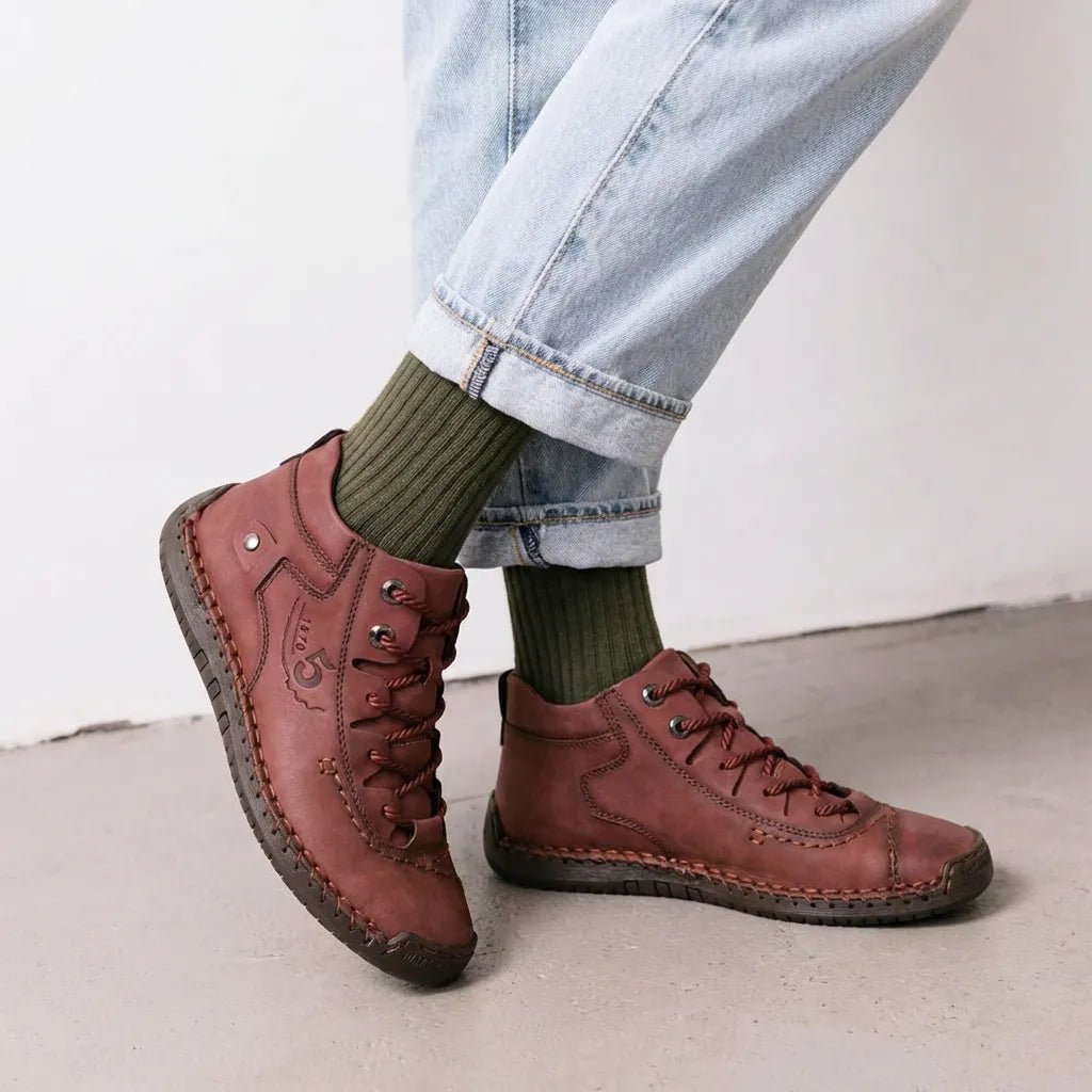 Suave - Omega Walk - MEN SHOES-22-Red-39 ankle-height design 