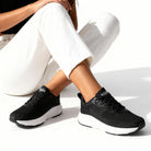 Wide Fit - Omega Walk - M264-Black-36