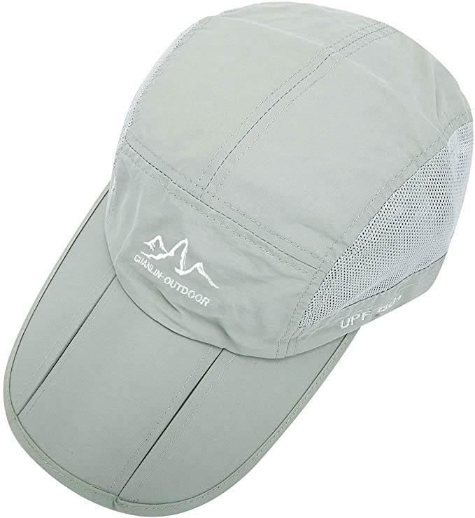 All Weather Hat - UV Protection, Waterproof, Collapsible - Omega Walk - CAP1-Grey