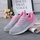 Breathable mesh shoes for women - Omega Walk - M172-Grey-35