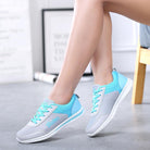 Breathable mesh shoes for women - Omega Walk - M172-White-35