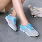 Breathable mesh shoes for women - Omega Walk - M172-Blue-35