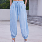 Casual Loose Fitting Yoga Pants - Omega Walk - YG-LSM007-Light-Blue-S