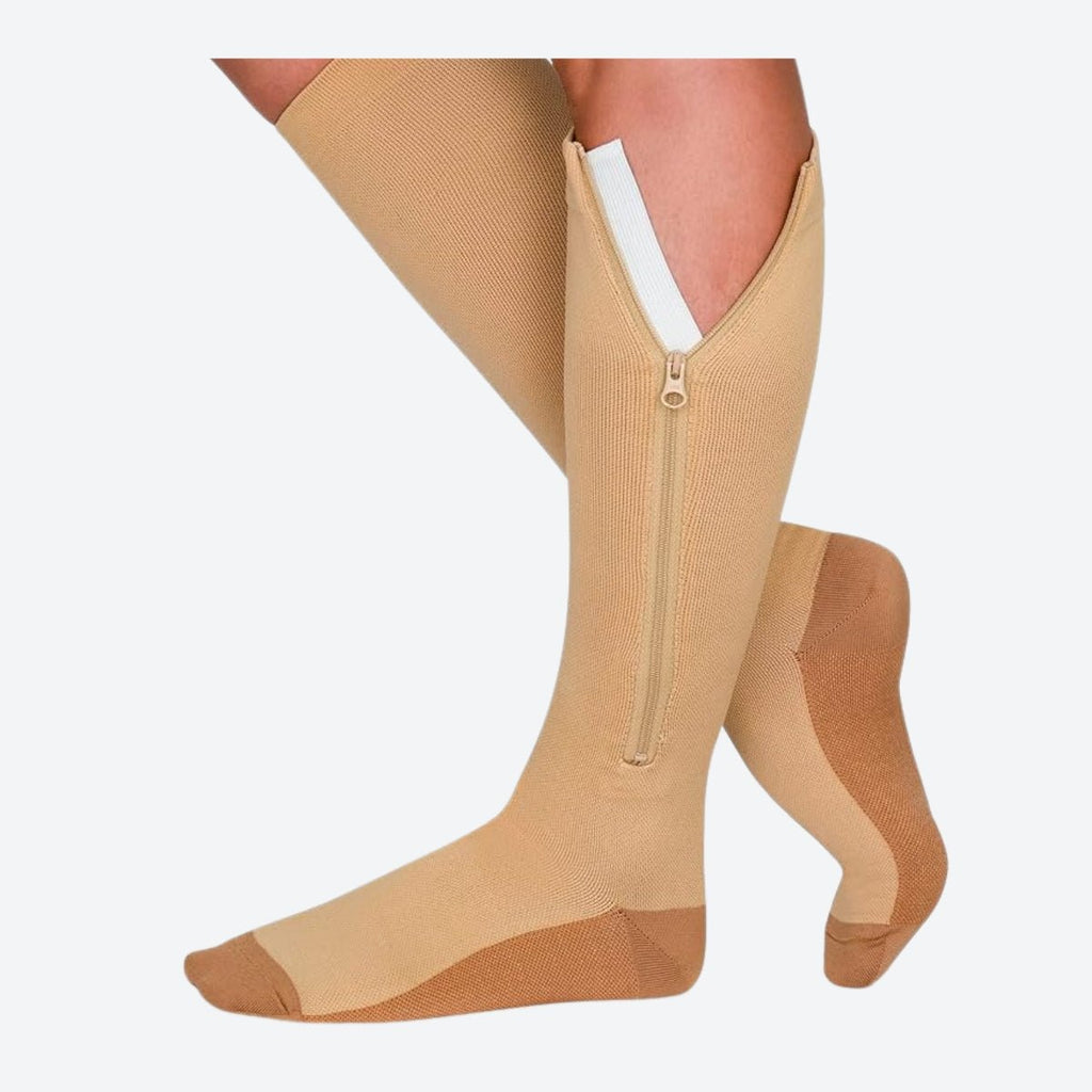 Zipper Compression Socks - Open Toe Knee High Nepal