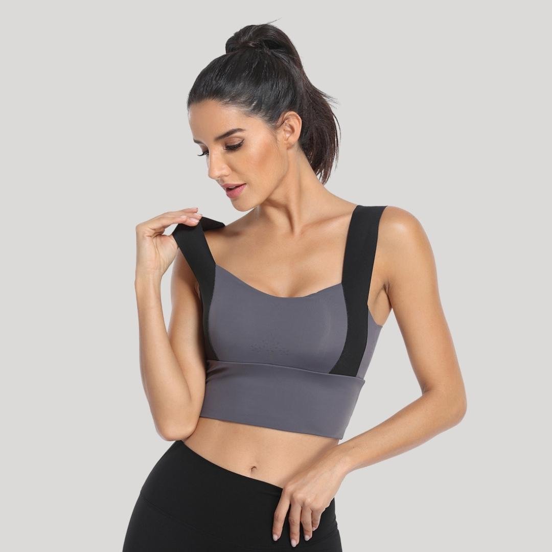 Prime Comfort Sports Bra for Women - Omega Walk - XY-M5-Gray-S