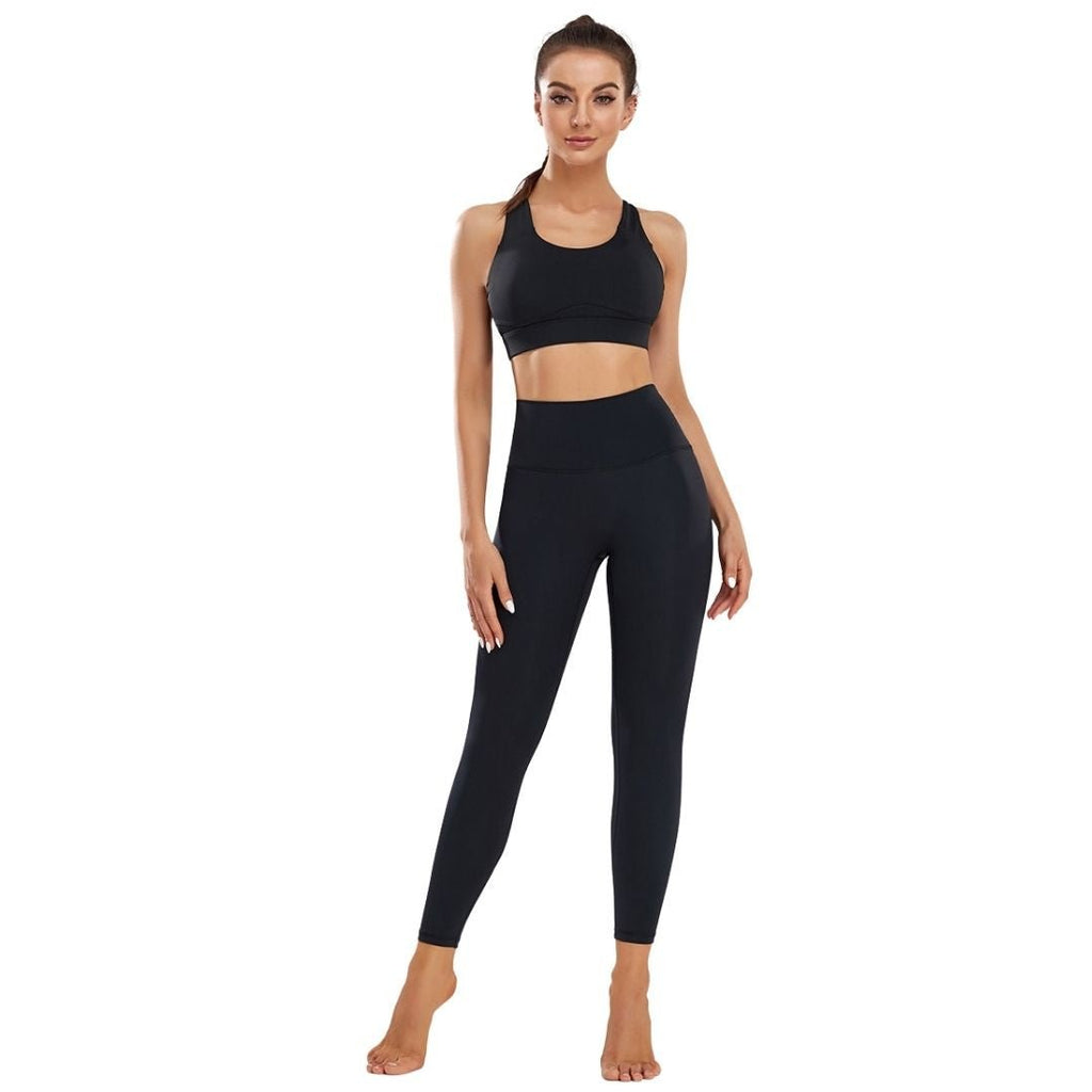 Bulk-buy 2019 Green Red Black Women Two Piece Set Clothing Girl Yoga  Starter Sets Crop Top Leggings Latest Design Tracksuit price comparison
