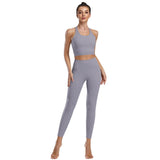 Trendy Women's Workout Clothing Set - Omega Walk - XY-Z1TZ-Light Purple -S